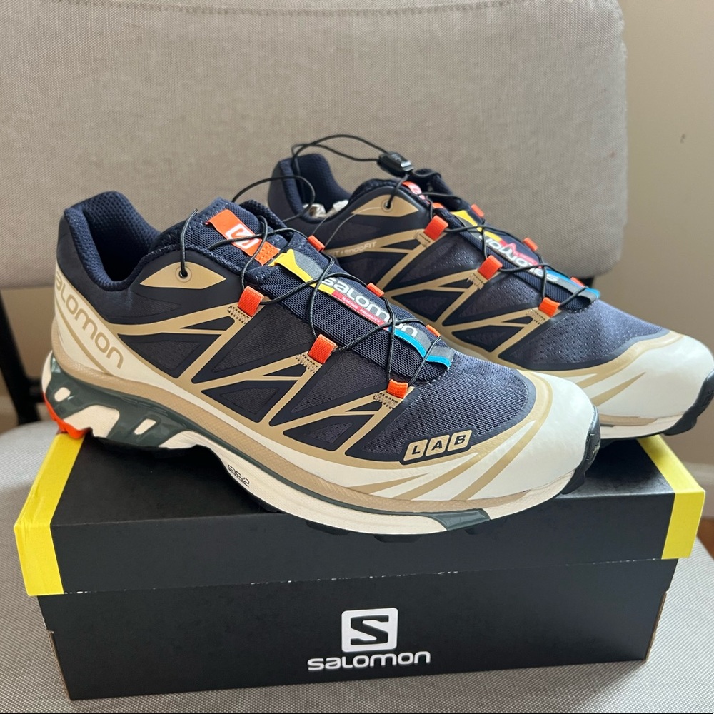 Salomon XT-6 India Ink colorway, size 8.5 men's